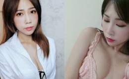 【博狗扑克】性感OL「霜姬Shuang」看似精明能幹,下班回家大解放,粉紅內衣擠奶自拍!