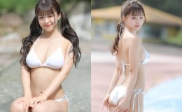 【博狗扑克】童顏巨乳萌奶妹「太田和さくら」純白比基尼乳波蕩漾 核彈級雙乳彷彿隨時要炸出來
