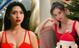 【博狗扑克】邱淑貞女兒「沈月」繼承媽媽女神風範 大紅洋裝展現小女人的性感