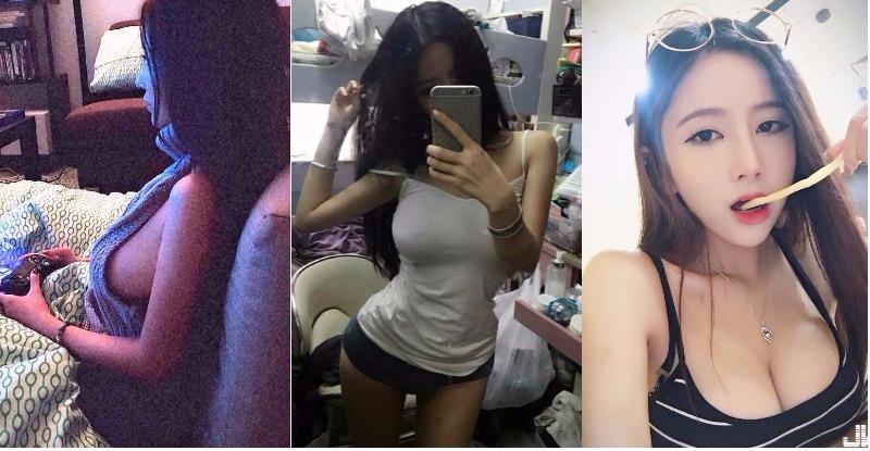 巨乳小隻馬「狂露側乳」打電動！微透吊嘎下的「超立體車頭燈」太兇猛&#8230;