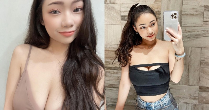 童顏巨乳正妹「杜雨」自拍好兇，「火辣的豐滿線條」藏不住了！
