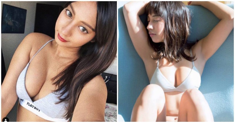 拉丁混血妹「渾圓F奶」滿到要炸出，「大膽養眼姿勢」太逼人犯罪&#8230;