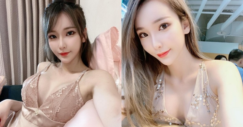 正妹「余納斯」深V裝自拍好誘人，「誘惑的白嫩美乳」太有魅力！