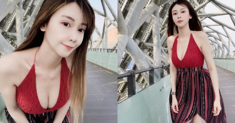 台灣歷史博物館出沒的「甜美巨乳妹」！熊熊「34E豪乳」擋不住，誰還能專心參觀啊！