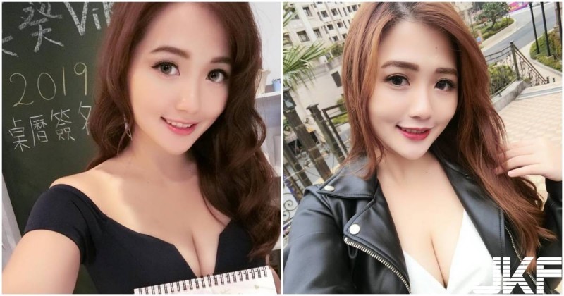 正妹莫葵「深V洋裝好性感」，甜美笑容充滿療癒感～