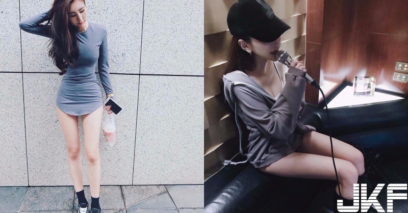 朋友揪團唱歌驚見「正妹短褲失蹤」！天菜級女神出現，連「深長事業線」都大方露出了！