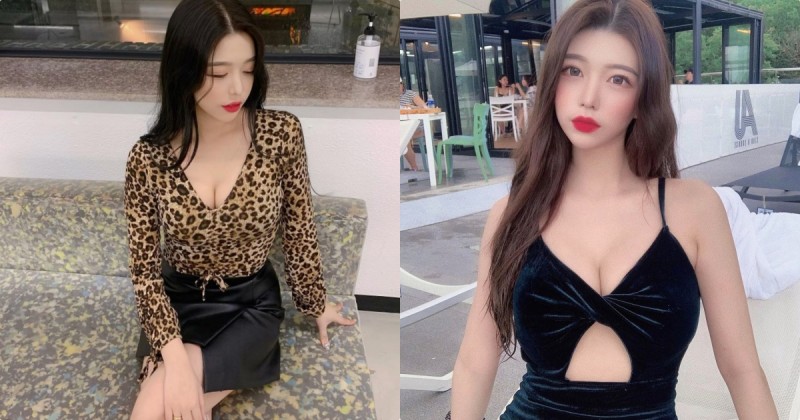 豹紋美乳姐姐「挖空裝太犯規」，「邪惡車頭燈」讓粉絲數激升！