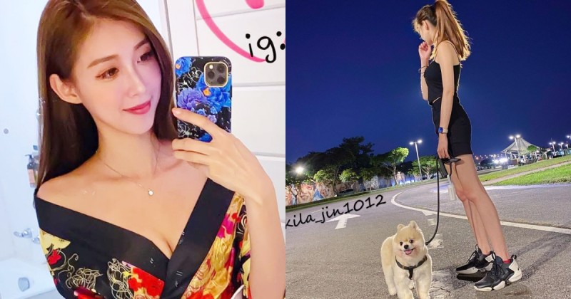 【博狗扑克】河濱公園遛狗的「長腿正妹」！超猛辣腿和窈窕曲線，網友又開始想當狗啦！