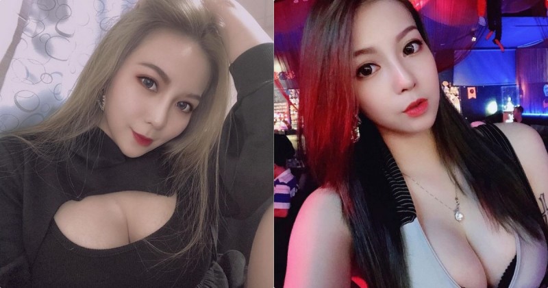 【博狗扑克】火辣體雕師「程心」車頭燈好大，「惹火的低胸穿法」好誘惑！