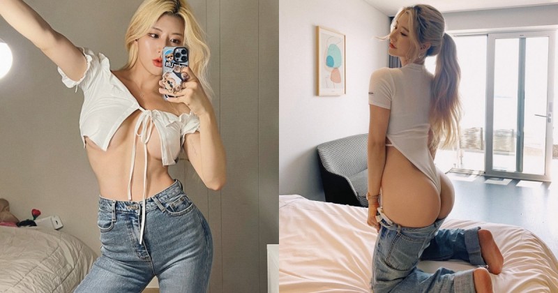 【博狗扑克】就愛露出「白嫩蜜桃」！韓國性感辣妹穿搭超狂，「中空高衩」樣樣都好極品