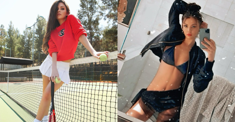 【博狗扑克】就是有本錢露！性感辣模穿牛仔熱褲露屁股蛋　渾圓挺翹+微笑線超吸睛