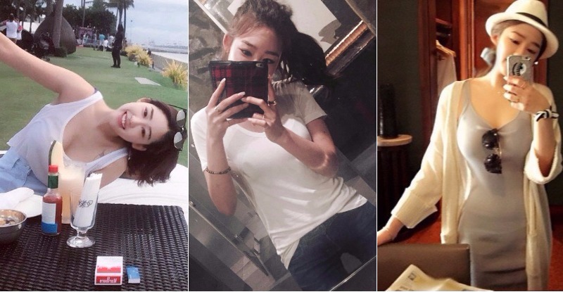 【博狗扑克】賣場捕獲「鄰家系女孩」！逆天美腿背影讓人戀愛，鏤空背心「隱乳」從旁溢出…