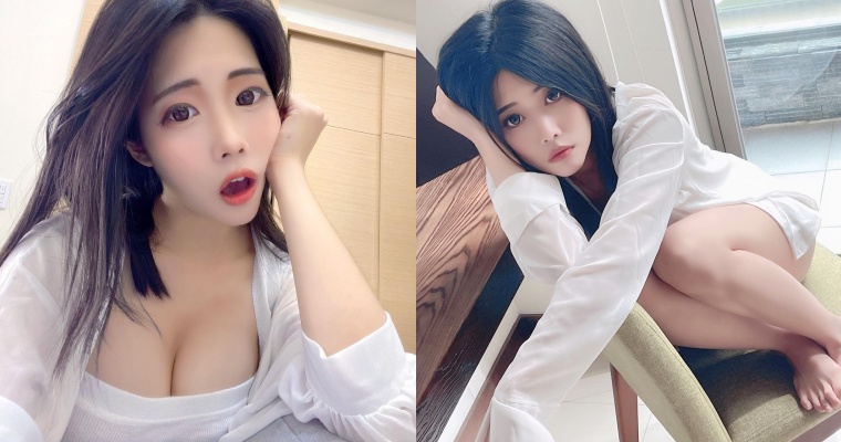 【博狗扑克】JKF 女郎「咿呦」白襯衫辣照連發！嘴甜喊話：不能對我動手動腳，但可以動心