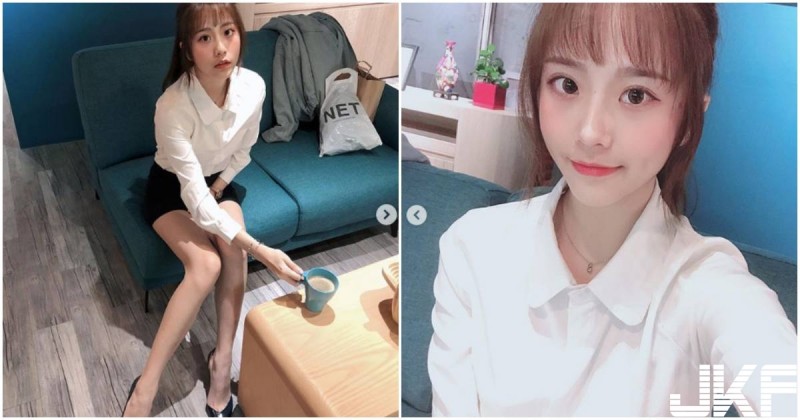 【博狗扑克】正修科大正妹李花露出「超逆天美腿」，化身「性感小秘書」讓粉絲受不了！