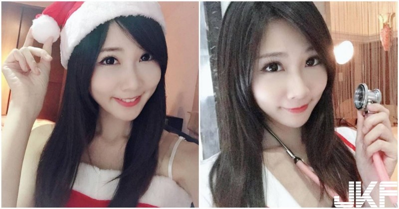 【博狗扑克】正妹張小築萌扮「性感小護士」，笑容超甜「網友都想看病了」！