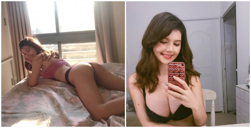 【博狗扑克】混血的性感美體！Kimberlly在床上「大曬美臀」，這個視角未免也太邪惡了吧！