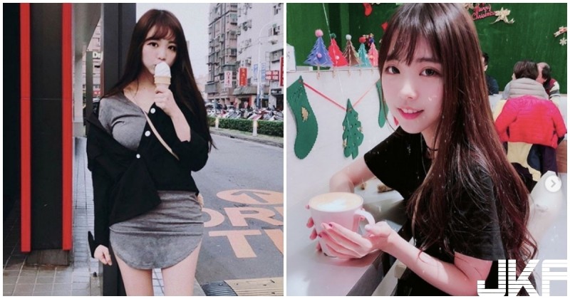 【博狗扑克】曲線好兇！正妹吃冰淇淋「衣服繃好緊」，不經意就露出「超養眼深溝」！