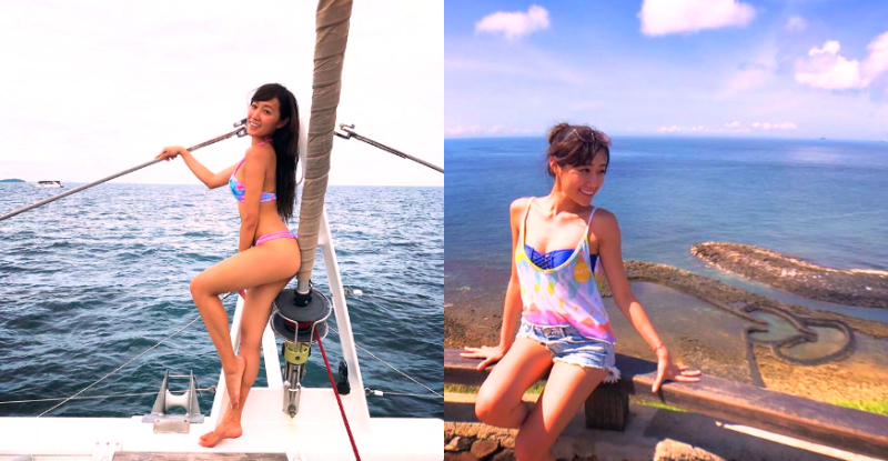 【博狗扑克】激辣古銅海系女子，陽光下的美乳長腿「Kimberly泡泡」