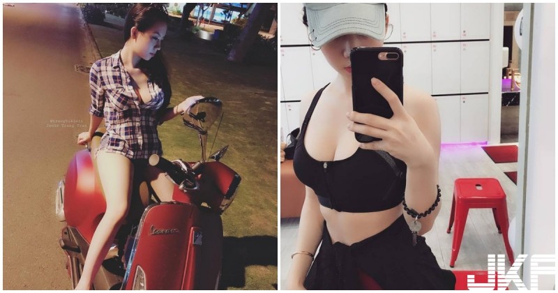 【博狗扑克】爆乳機車妹路上曬「白嫩雪乳」！路人圍觀：是不是沒穿褲子！？