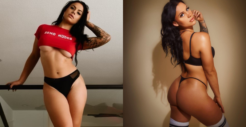 【博狗扑克】性感辣模自豪乳量充沛奶型圓潤　心機露「南半球風光」展現誘人弧線