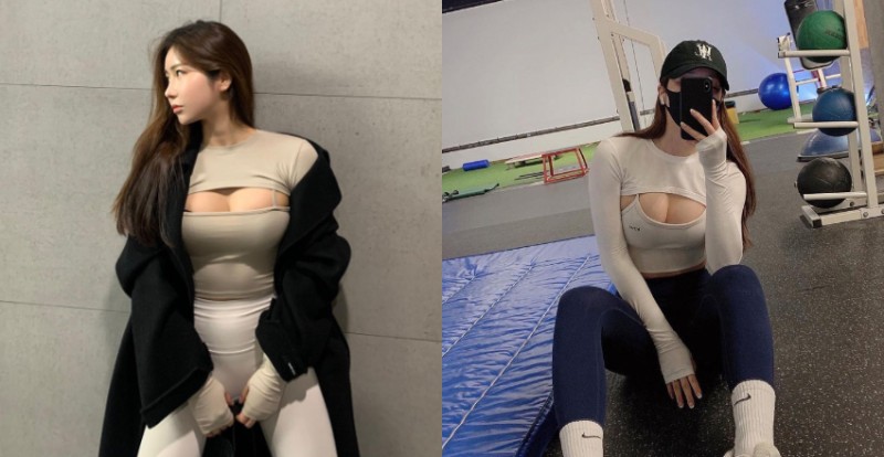 【博狗扑克】韓國「巨乳姐姐」把袖套衣服穿出性感新高度　快滿出的乳量太猖狂