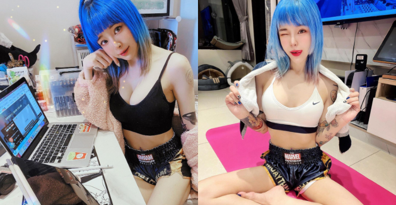 【博狗扑克】火辣DJ「紀嵐」巨猛炸彈刷存在感，各動作被「雙球狂卡」超困擾