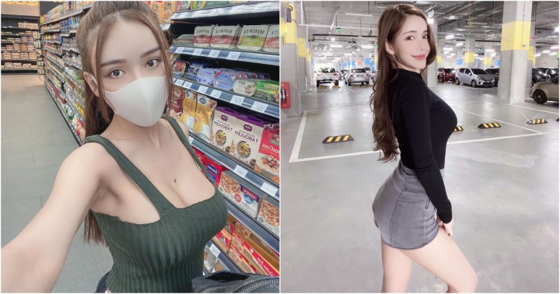 【博狗扑克】胸懷大痣！超市巧遇「超胸小姊姊」叫人視線難以轉移！美豔外型散發超強大電力