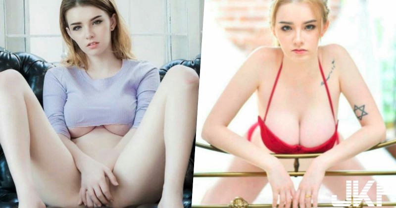 【博狗扑克】超狂「軟」實力！17歲混血嫩妹大露「白嫩肉包奶」！畫面好像在發光…