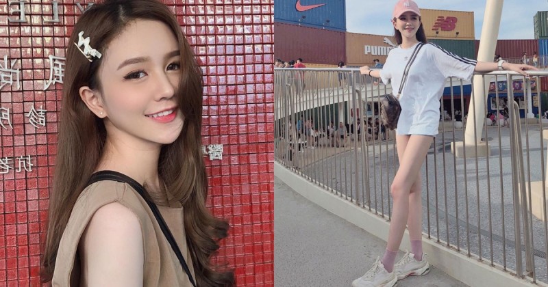 【博狗扑克】5度也不忘露美腿！台灣正妹「珍妮.丁」下身失蹤裝不分四季，每天都要辣！