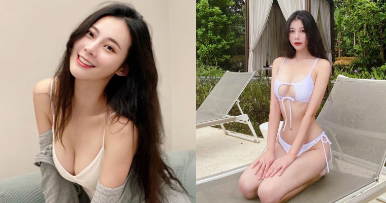 【博狗扑克】夏日炎炎！泳裝女神「張香香」再放清涼福利！白色比基尼曬「美乳纖腰＋長腿」