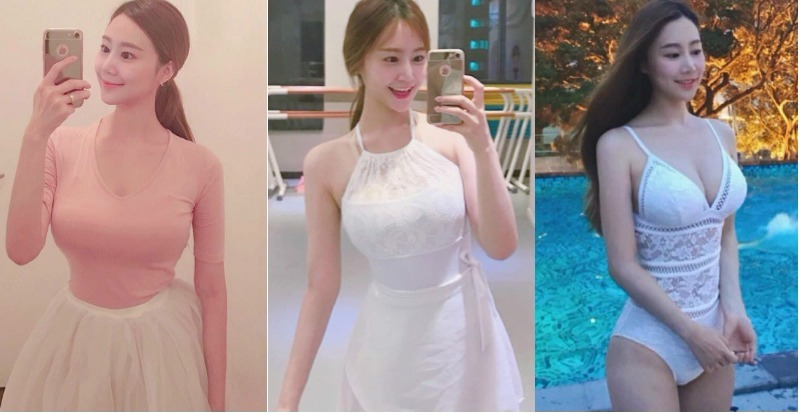 【博狗扑克】「芭蕾奶妹」渾圓南半球要擠爆舞衣！衣領下拉「深邃乳溝」不見底好犯規！