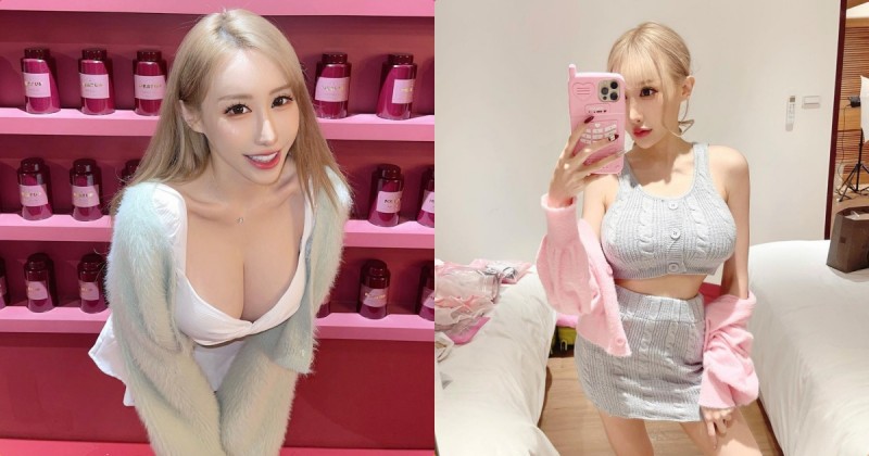 【博狗扑克】E奶小隻馬「陳潔兒」性感前彎，「飽滿的美乳」快掉出了！