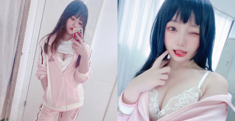 【博狗扑克】這樣有違反校規嗎？甜美學生妹「願願」保守運動服裡面偷壞壞