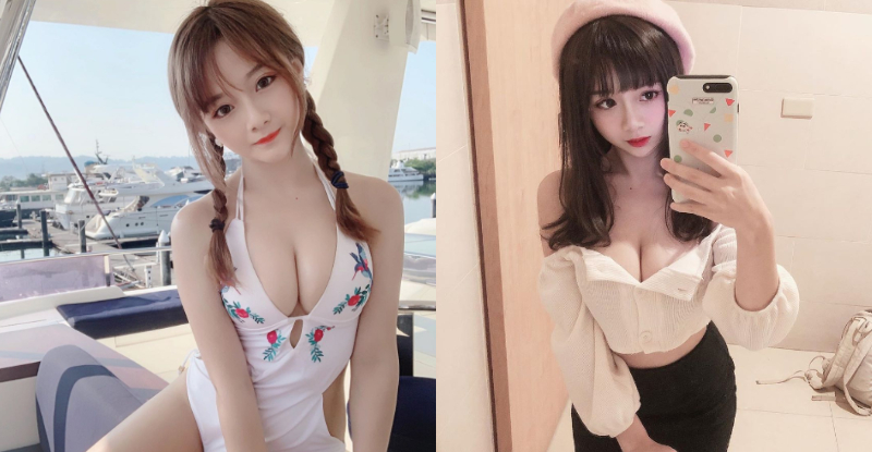 【博狗扑克】童顏巨乳！長庚正妹「倩倩」連身泳衣爆乳求幫忙，誠意滿滿被網友封為「大奶娃娃」！