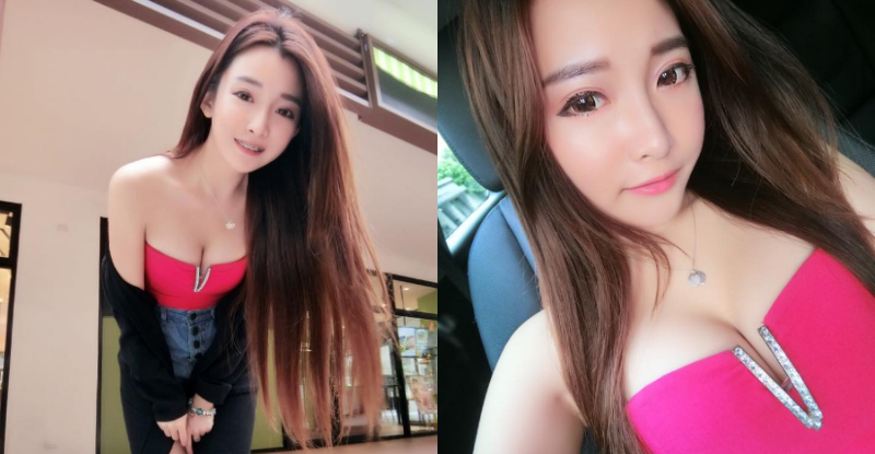 【博狗扑克】好大一個V！甜美乳妹一彎腰露出「迷人山谷」，再低一點就要掉出來了！