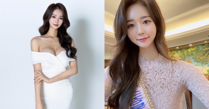 【博狗扑克】22歲選美佳麗「美乳曲線超極品」，平口裝低胸禮服太爆乳！