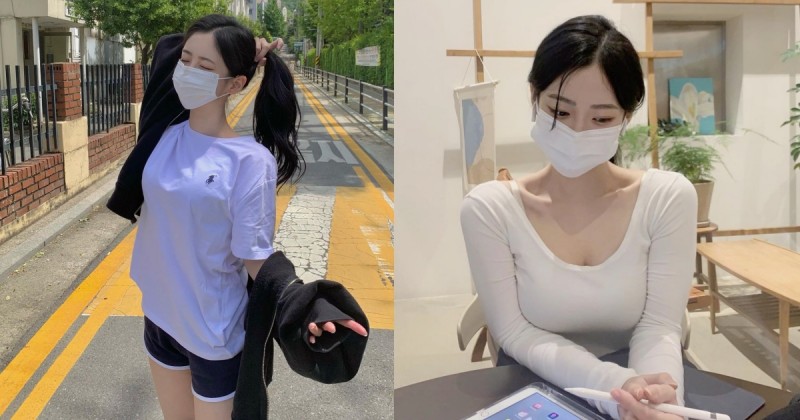 【博狗扑克】咖啡廳「口罩小姊姊」甜美氣質讓人心動！高顏值散發滿滿魅力