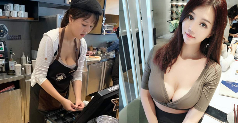【博狗扑克】台中西屯「咖啡廳店長」爆乳結帳　最強待客之道就是這種