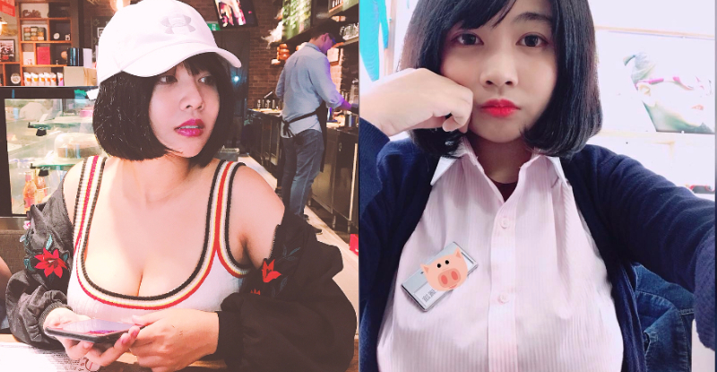 【博狗扑克】短髮「凶狠正妹」巨乳端上桌！比例失調的上圍快把「上衣撐爆」！