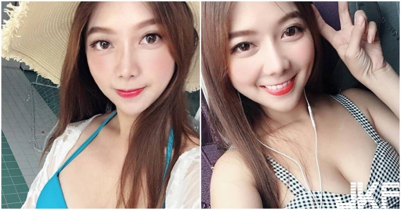 【博狗扑克】大眼正妹低胸裝「展現養眼身材」，白嫩美肌畫面好吸睛！
