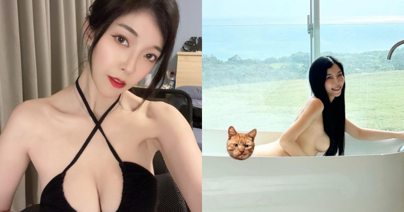 【博狗扑克】氣質正妹「羅莉」，泡湯大方分享「純天然E罩杯」，飽滿份量讓人鼻血狂流！
