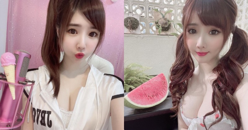 【博狗扑克】吃西瓜囉！正妹「小蘋果」造型好消暑，飽滿曲線讓人受不了！