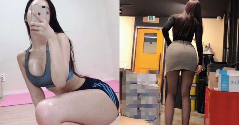 【博狗扑克】「大奶肥臀」女同事背影超吸睛，肥美蜜桃臀肉肉豐滿，讓人忍不住瘋狂掃射！