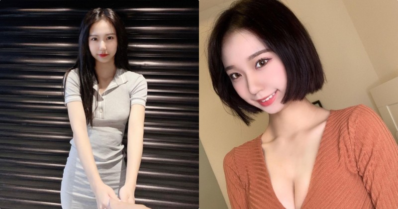 【博狗扑克】20歲學生正妹「米娜」深溝照好火辣，緊身衣的「凹凸曲線」已犯規了！
