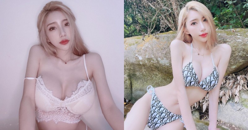 【博狗扑克】巨乳小隻馬「蕭晴」用比基尼結束夏天！超兇「32E美胸」有夠辣！