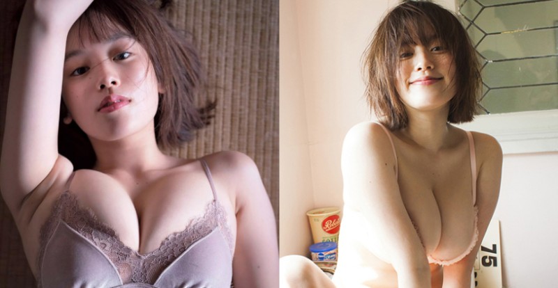 【博狗扑克】乳牛級甜姐兒「筧美和子」擠壓H奶畫面好銷魂　躺床倒奶快窒息！