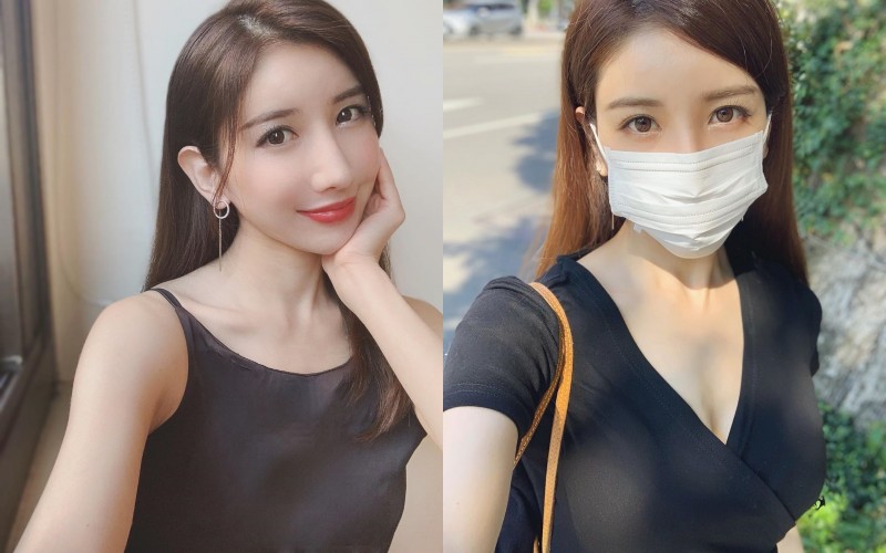 【博狗扑克】街頭驚見「超胸口罩妹」深V透視超誘惑　網肉搜後暴動：她在台灣耶
