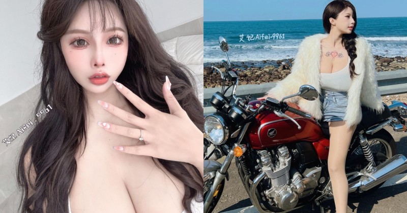 【博狗扑克】北海岸公路出現「超狂巨乳正妹」！艾妃爆乳上路，「車頭燈」亮度逼人！