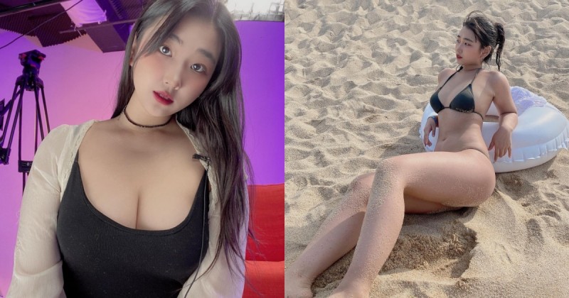 【博狗扑克】清純與暗黑Mix！「童顏大隻馬」巨乳身材好豐滿，超狂正妹敢穿又敢露！