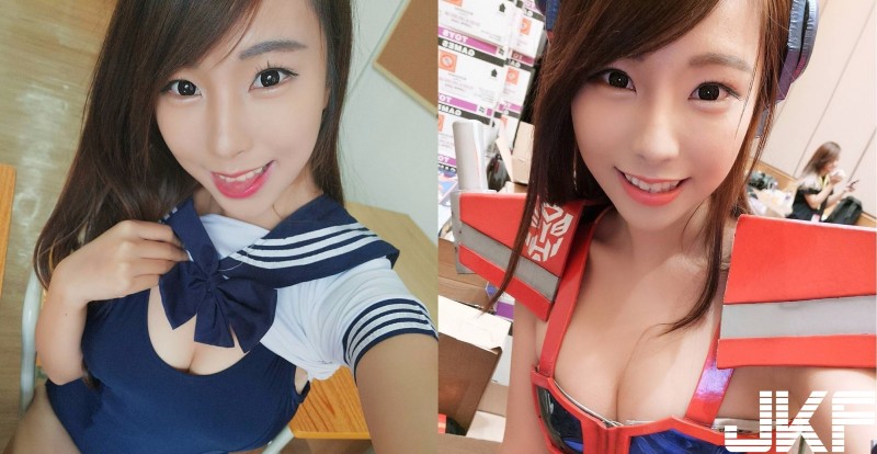 【博狗扑克】香港正妹扮「爆乳柯博文」身材惹火一夕成名！胸前「巨大凶器」逼人成為博派迷！
